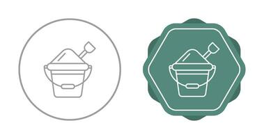 Sand Bucket Vector Icon