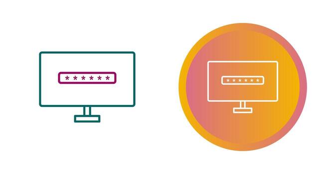 System Password Vector Icon