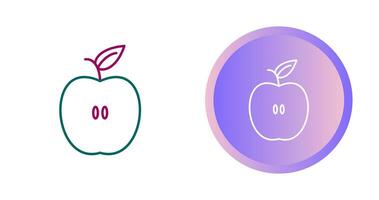 icono de vector de manzana