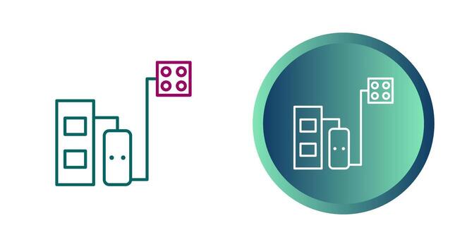 Solid Fuel Boiler Vector Icon