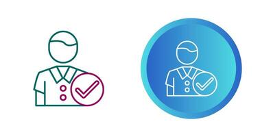 Man Accept Vector Icon