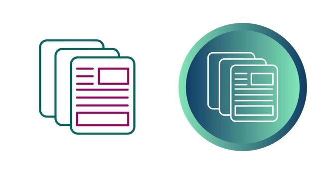 icono de vector de documento
