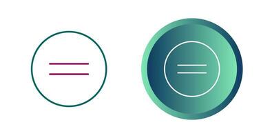Equal To Vector Icon