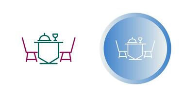 Dinner Table Vector Icon