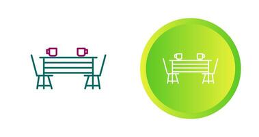 Dining Table Vector Icon