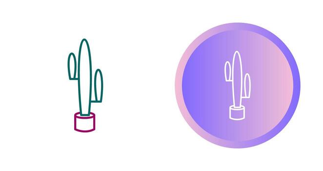 icono de vector de cactus