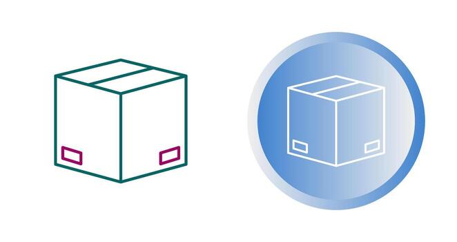 icono de vector de paquete