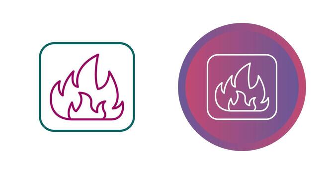 icono de vector de fuego