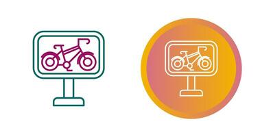 Bike Lane Vector Icon