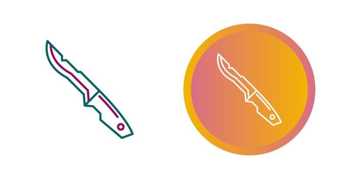 icono de vector de daga