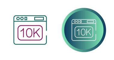 10k Vector Icon