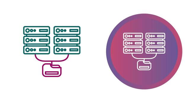 icono de vector de base de datos