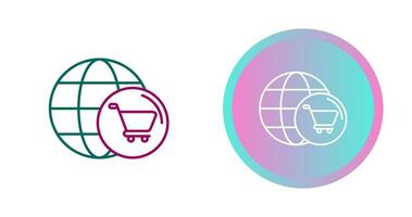 World Cart Vector Icon