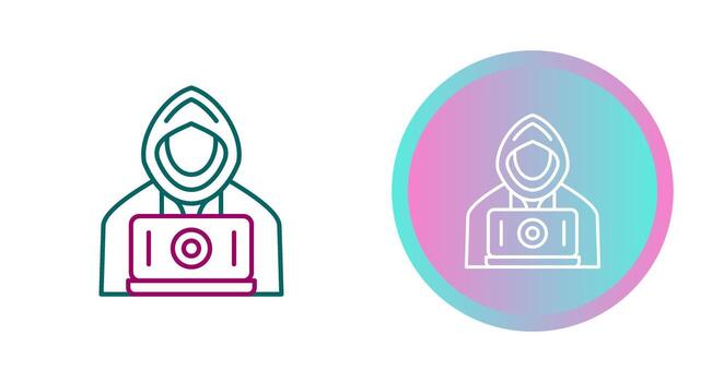 icono de vector de hacker