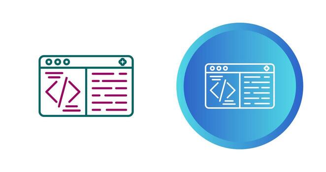icono de vector de codificación