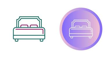 Hotel Bed Vector Icon