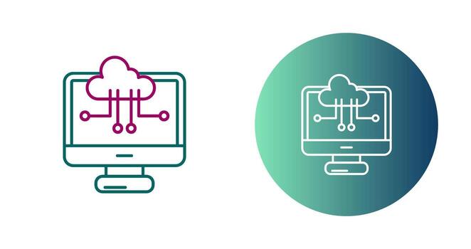 Cloud Computing Vector Icon