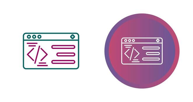 icono de vector de programación