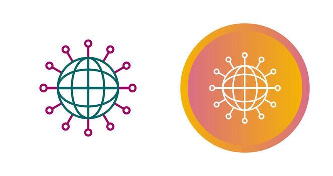 icono de vector de red