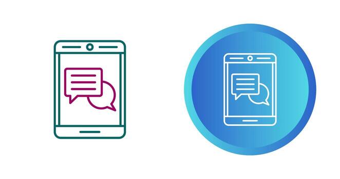 icono de vector de comentario