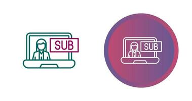 Subscriber Model Vector Icon