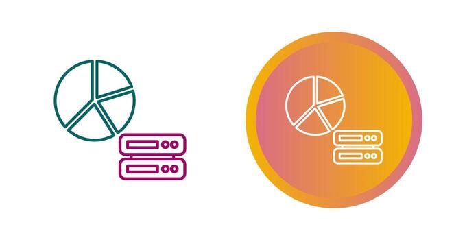 icono de vector de análisis de datos
