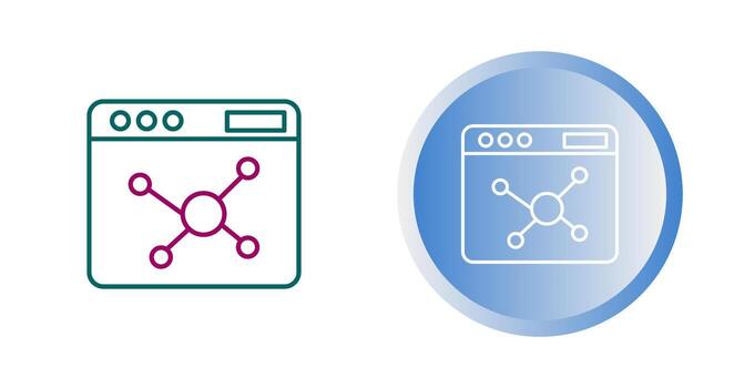 icono de vector de algoritmo