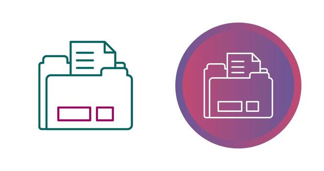 icono de vector de carpeta