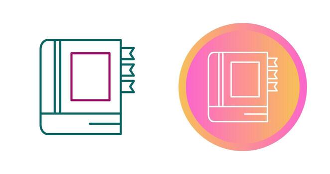 icono de vector de diario