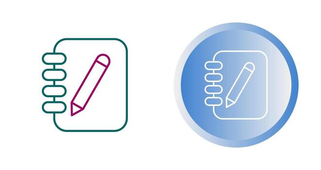 Notebook Vector Icon