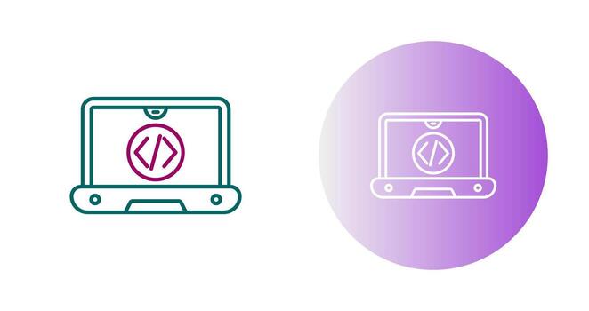 icono de vector de codificación