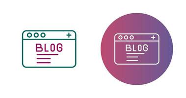 Blog Vector Icon