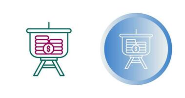 Dollar Presentation Vector Icon