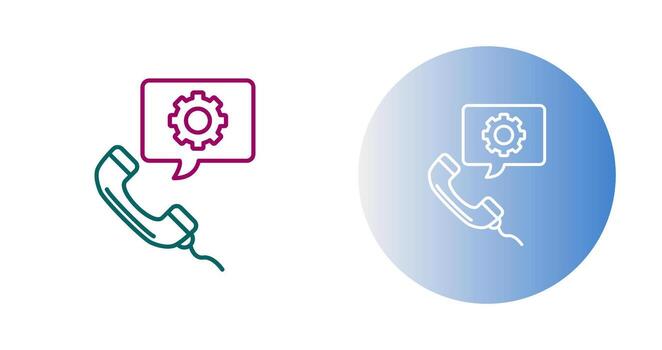 icono de vector de soporte técnico