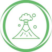 icono de vector de volcán