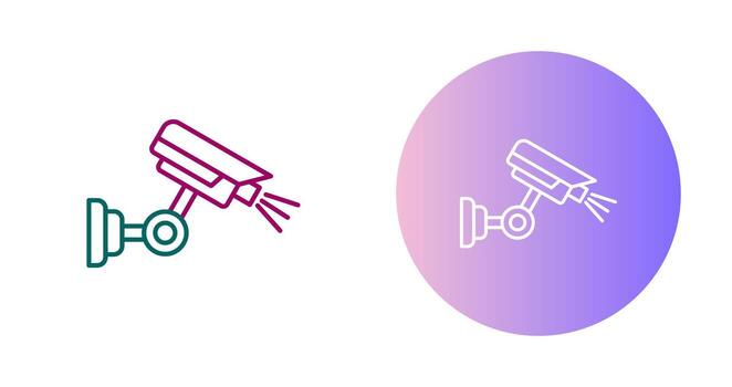 icono de vector de cámara de seguridad