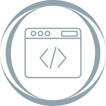 icono de vector de código