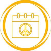 Peace Calendar Vector Icon