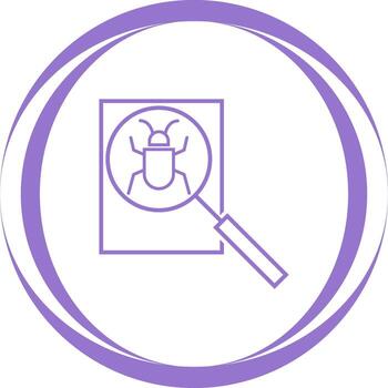 icono de vector de depuración