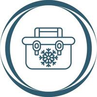 Portable Fridge Vector Icon