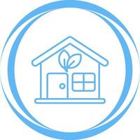 Eco House Vector Icon