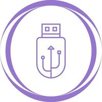 icono de vector de usb