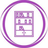 Books Shelf Vector Icon