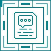 Document Insert Comment Vector Icon