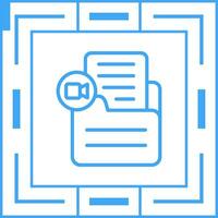 Document Insert Video Vector Icon