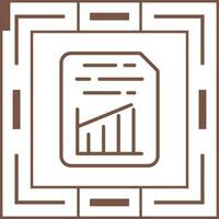 Document Insert Graph Vector Icon