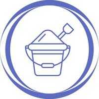 Sand Bucket Vector Icon