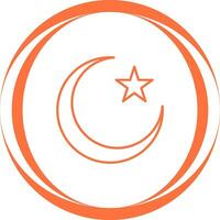 Moon and Star Vector Icon