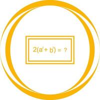 Solving Formula Vector Icon