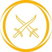 Sword Fighting Vector Icon